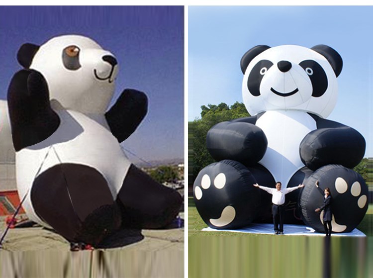 公坡镇充气熊猫展示